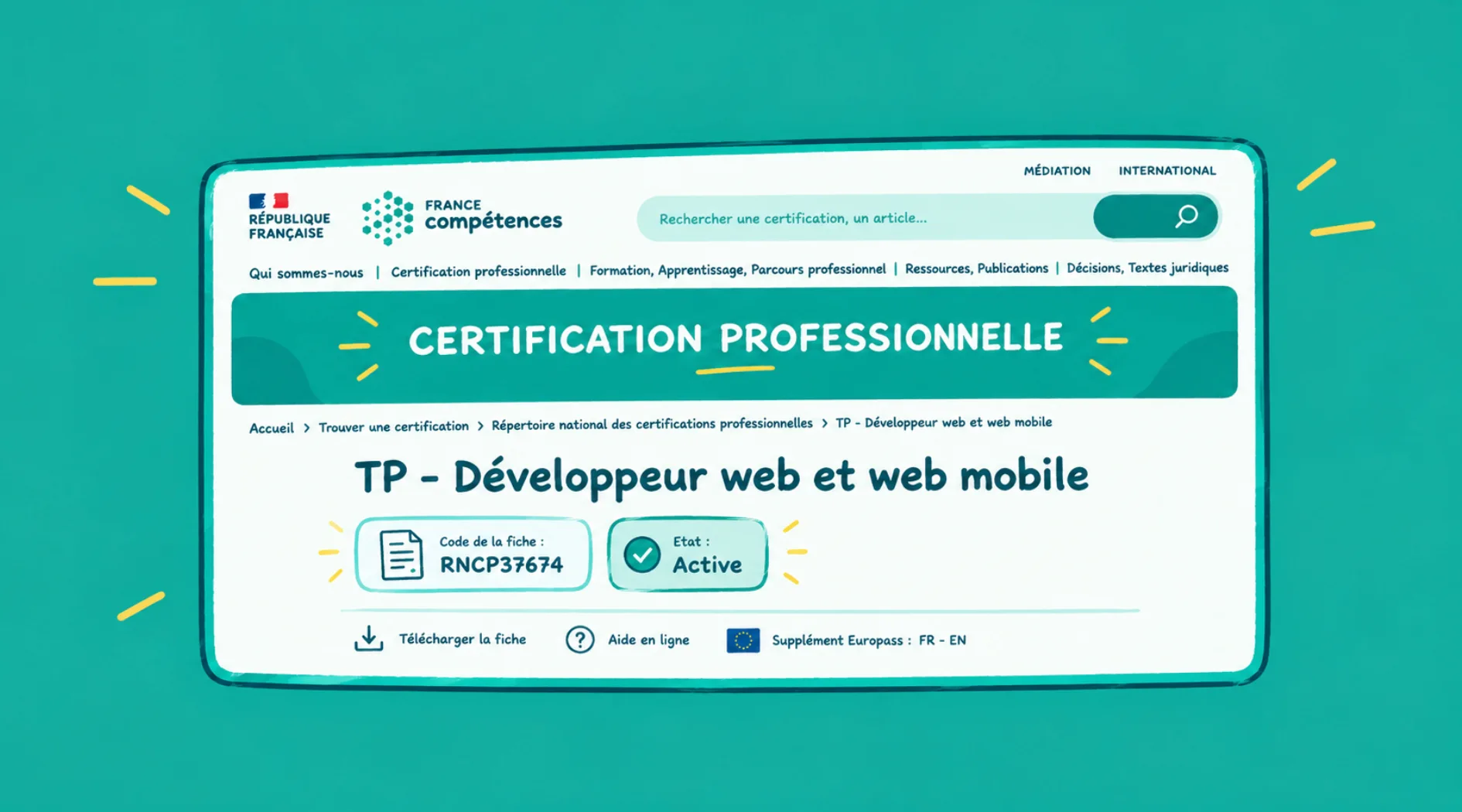 Comment lire une fiche France Compétences RNCP ou RS ?